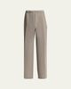 Amiri Men's Logo Patch Wide-Leg Stretch Trousers - 1