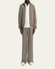 Amiri Men's Logo Patch Wide-Leg Stretch Trousers - 2