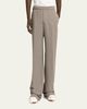 Amiri Men's Logo Patch Wide-Leg Stretch Trousers - 4