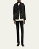 Amiri Men's Oversized Studded Flame Black Denim Jacket - 2