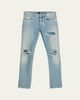 Amiri Men's Plaid Repair Denim Skinny Jeans - 1