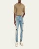 Amiri Men's Plaid Repair Denim Skinny Jeans - 2