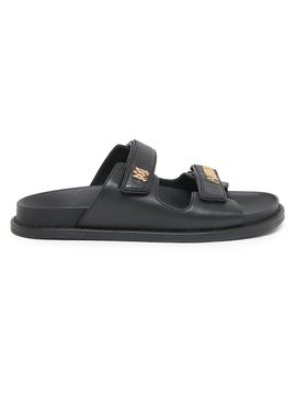 Amiri Women's Boardwalk Leather Two-Strap Sandals