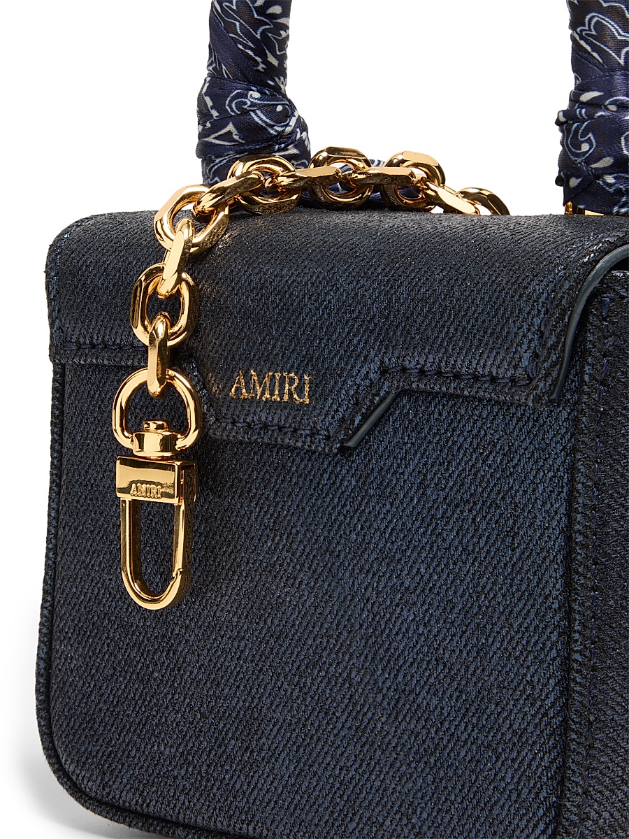 Amiri - Women's Denim Nano MA Top Handle Bag