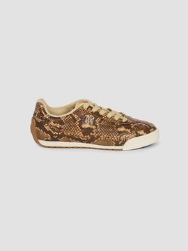 Amiri Women's Python-Embossed Leather Low-Top Sneakers