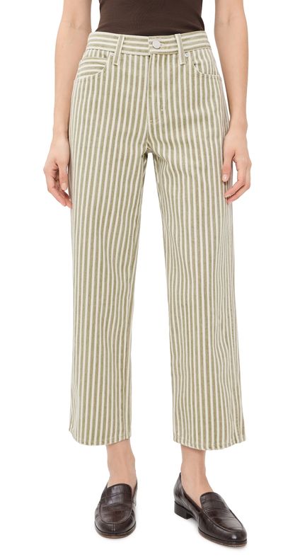 AMO AMO Billie Cropped Jeans Rally Stripe