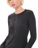 AMO AMO Calla Henley Tee Vintage Black - 1