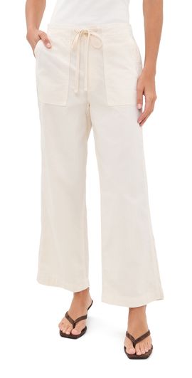 AMO AMO Easy Drawstring Slouch Crop Trousers Bone