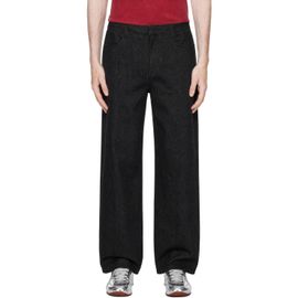 AMOMENTO AMOMENTO Black Straight Fit Denim Jeans