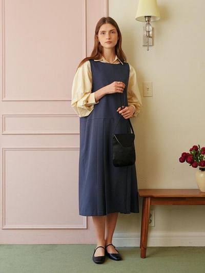 AMONG A Two Way Sleeveless Dress - Charcoal