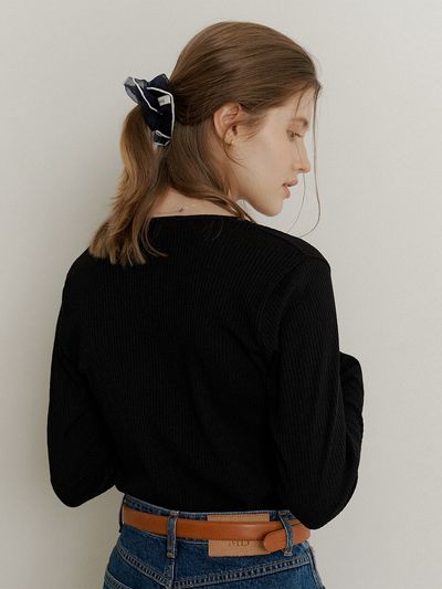 AMONG Organza Embroidered Delicate Scrunchie