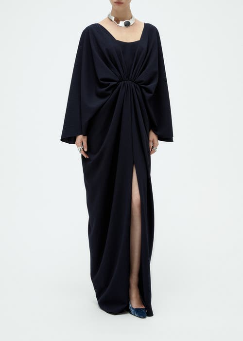 Amsale Amsale Batwing Textured Gown