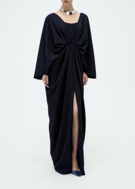 Amsale Amsale Batwing Textured Gown