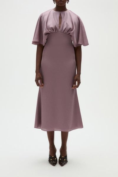 Amsale Amsale Hammered Satin Cocktail Dress