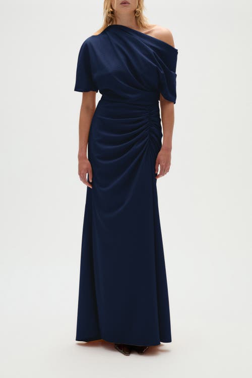Amsale Amsale Pebble Crepe Slouch Dress