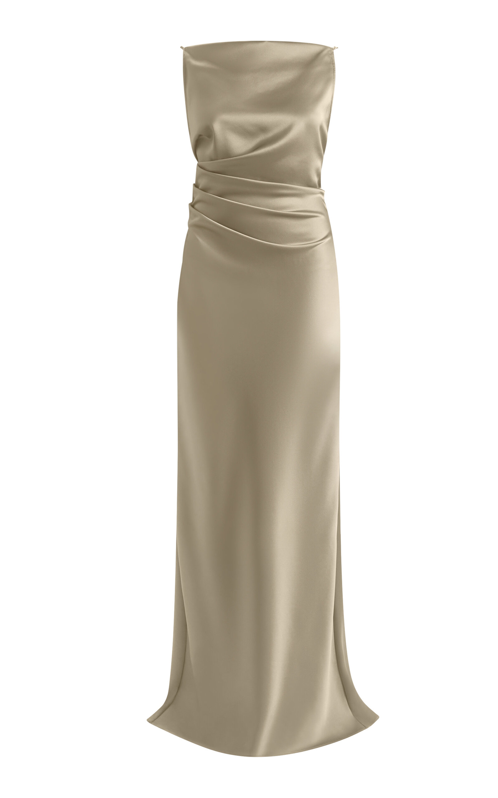 Amsale Amsale Spaghetti Strap Low Back Dress