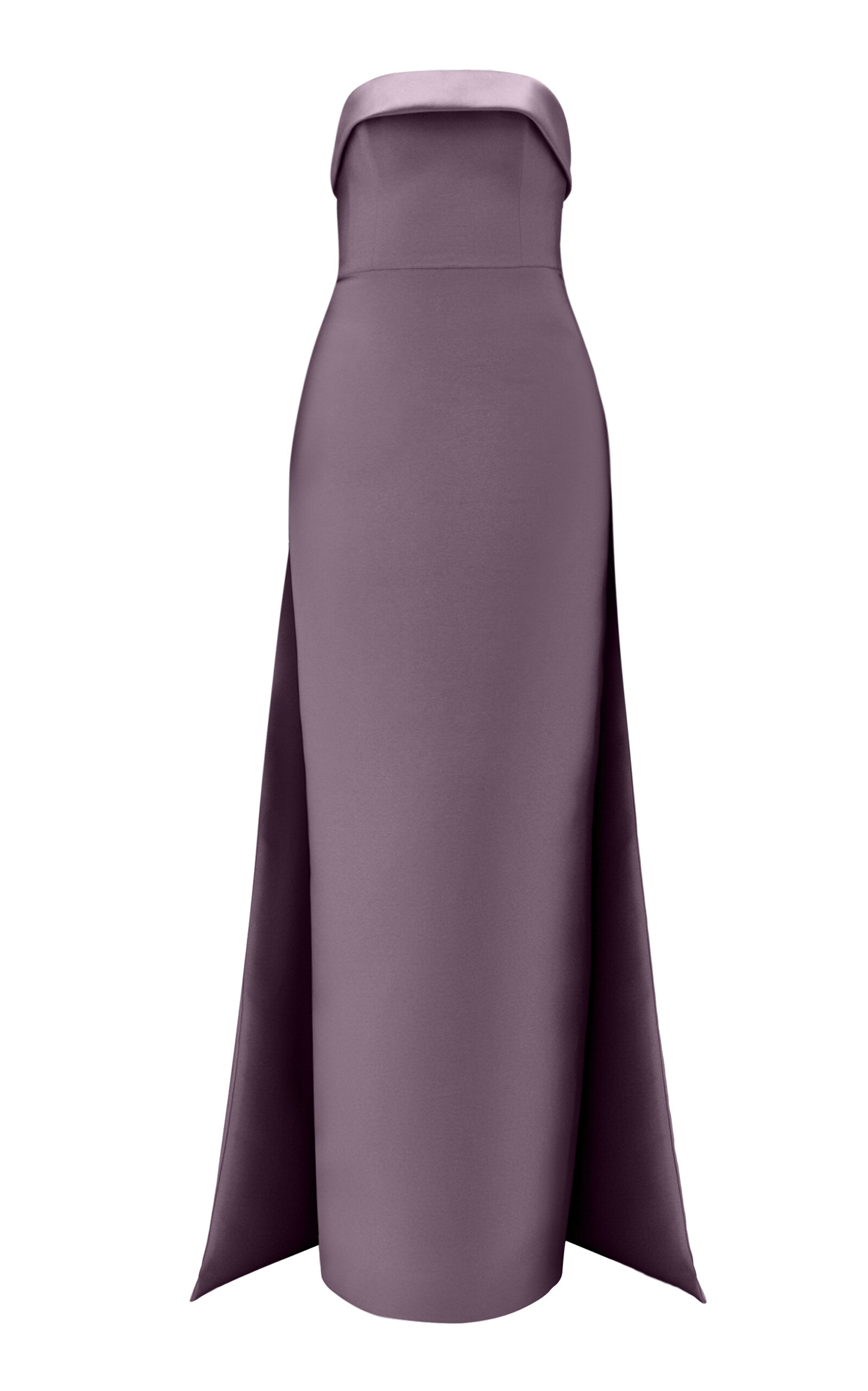 Amsale Amsale Strapless Column Gown with Overskirt
