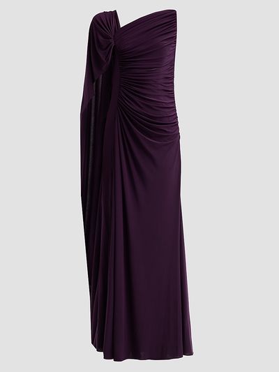 Amsale Women's Asymmetric Draped Gown
