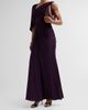 Amsale Women's Asymmetric Draped Gown - 4
