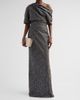 Amsale Women's Brocade Draped One-Shoulder Gown - 2