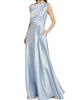 Amsale Women's Draped Boatneck Satin Gown - 4