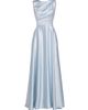 Amsale Women's Draped Boatneck Satin Gown - 8