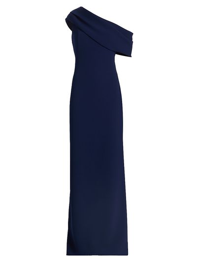 Amsale Women's Draped One-Shoulder Column Gown