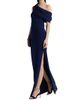 Amsale Women's Draped One-Shoulder Column Gown - 4