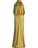 Amsale Women's Draped Satin Halterneck Gown - 1