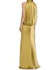 Amsale Women's Draped Satin Halterneck Gown - 5
