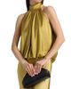 Amsale Women's Draped Satin Halterneck Gown - 6