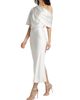 Amsale Women's Draped Satin Pencil Midi-Dress - 2