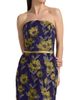 Amsale Women's Floral-Jacquard Strapless Maxi Dress - 6