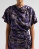 Amsale Women's Floral Jacquard Draped Midi Dress - 5