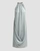 Amsale Women's Halterneck Draped Midi Dress - 1