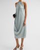 Amsale Women's Halterneck Draped Midi Dress - 4