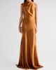 Amsale Women's Liquid Satin Draped Gown - 2