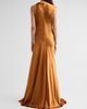 Amsale Women's Liquid Satin Draped Gown - 3