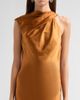 Amsale Women's Liquid Satin Draped Gown - 5