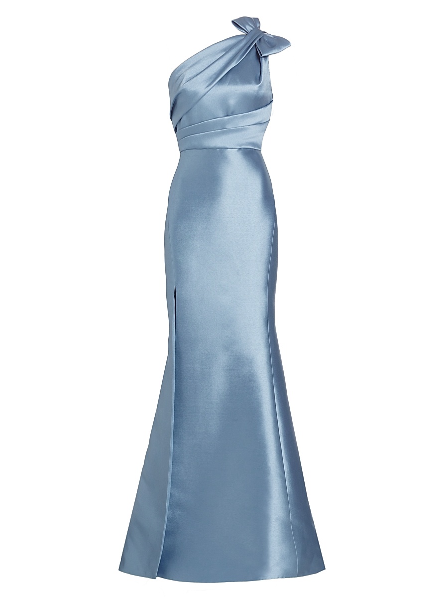 amsale blue dress Blue Sash