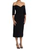 Amsale Women's Off-The-Shoulder Body-Con Midi-Dress - 4