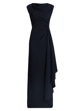 strapless open back dress Cross Over One Shoulder Strap Rhinestone Bandage Maxi Dress – Mara Blak main image 0
