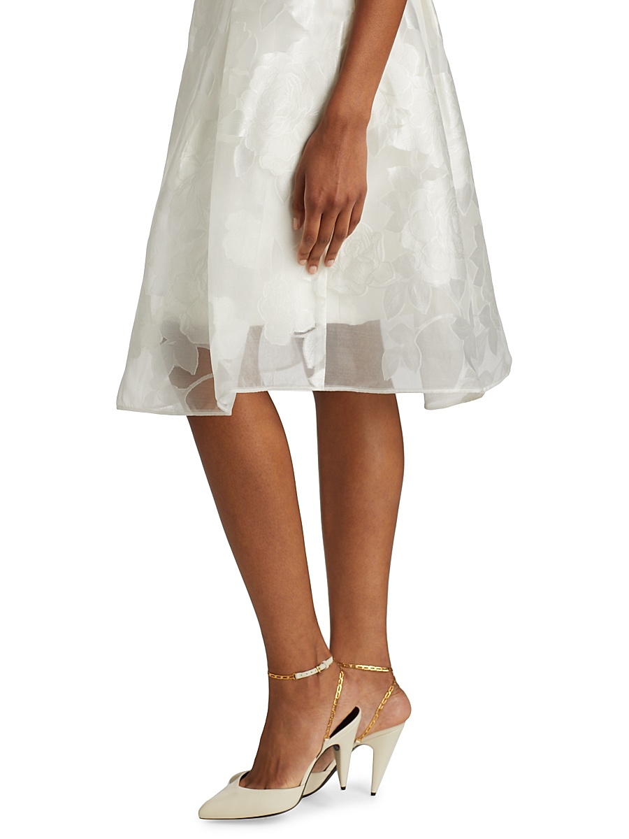 amsale rose fil-coupe a-line dress Amsale Women's Strapless Cocktail Dress - Ivory/Cream - Size 4