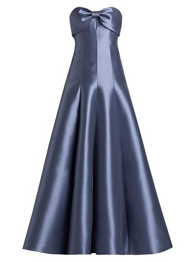 Amsale Women's Satin Strapless Gown