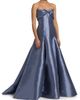 Amsale Women's Satin Strapless Gown - 4