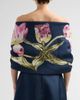 Amsale Women's Sequined Tulip Cocoon Wrap - 3