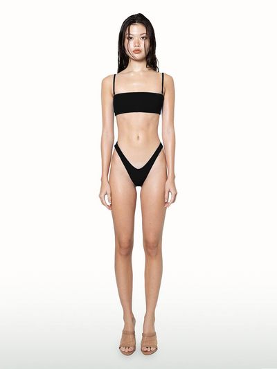AMUN Luxe Micro Bandeau Bikini Set [Black]