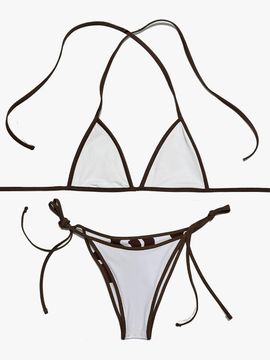 AMUN Zoe Triangle Bikini [Mocha Splash]