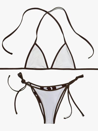 AMUN Zoe Triangle Bikini [Mocha Splash]