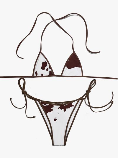 AMUN Zoe Triangle Micro Bikini [Mocha Splash]